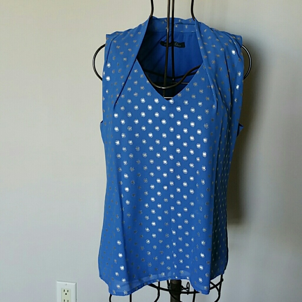 Royal blue dress tank